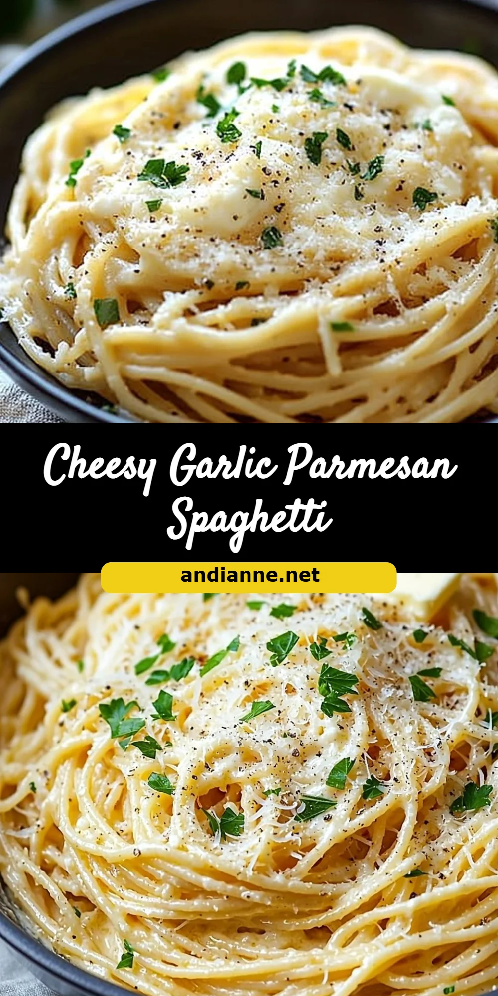 Cheesy Garlic Parmesan Spaghetti