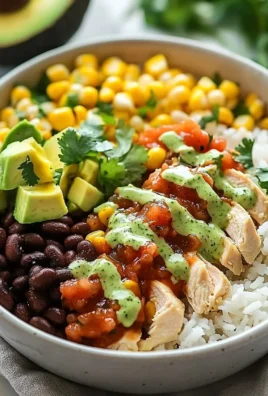 Delicious Chicken Burrito Bowl with fresh ingredients and vibrant colors
