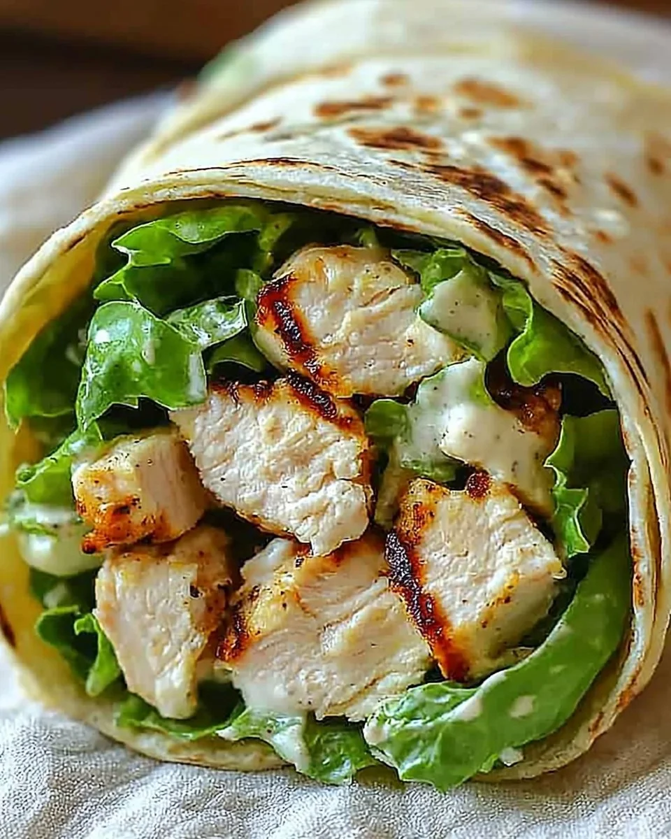 Chicken Caesar Salad Wrap