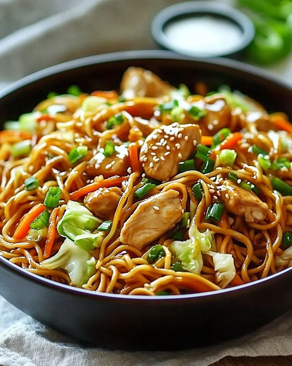 Chicken Chow Mein with The Best Chow Mein Sauce
