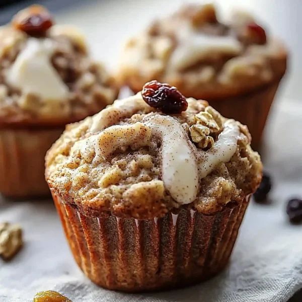 Cinnamon Roll Protein Muffins for a healthy breakfast option