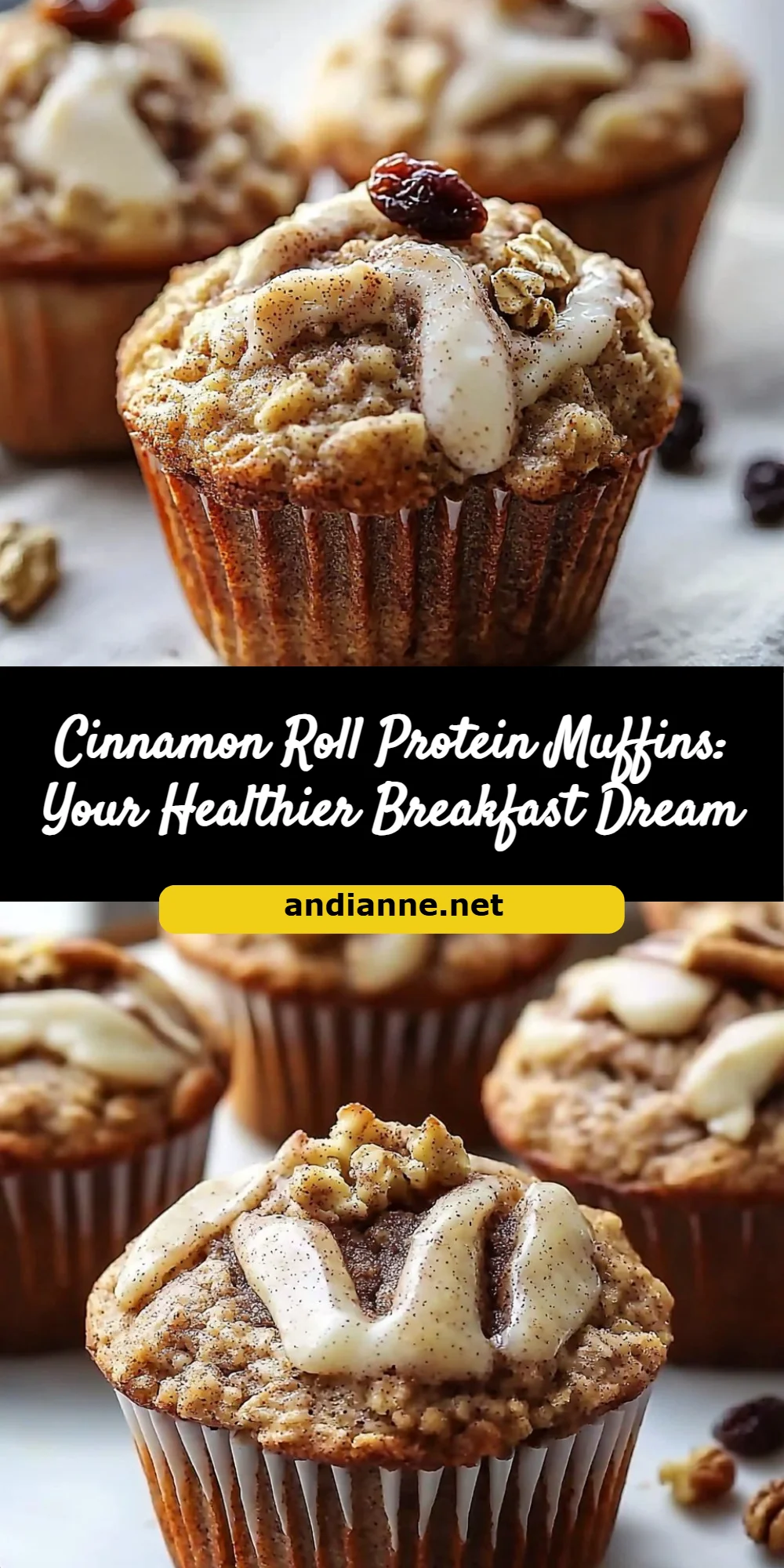 Cinnamon Roll Protein Muffins: Your Healthier Breakfast Dream