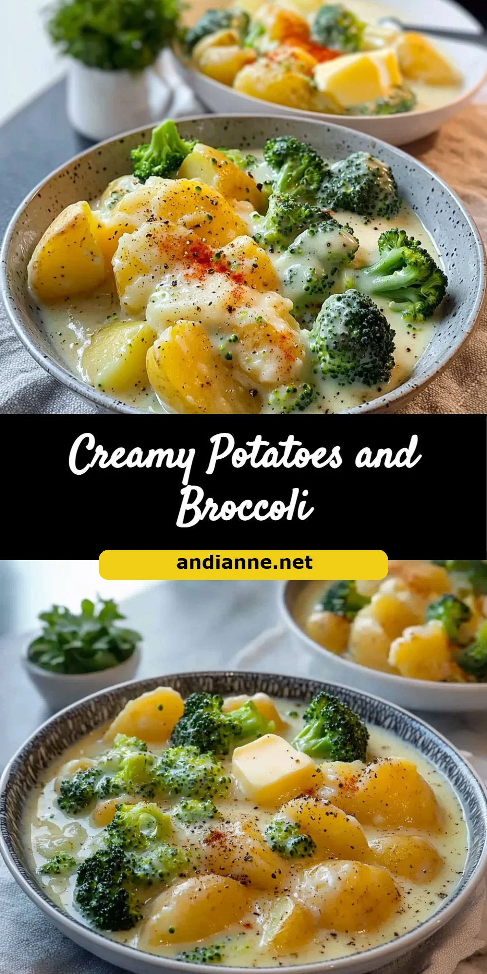 Creamy Potatoes and Broccoli