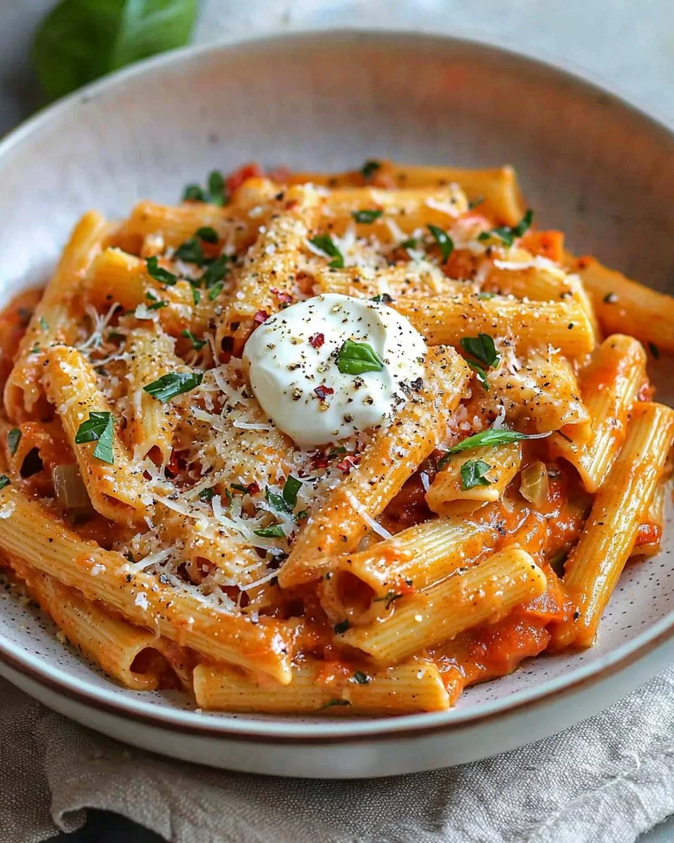 Creamy Tomato Garlic Pasta