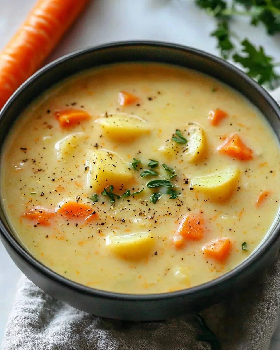 Creamy Vegan Carrot Potato Soup