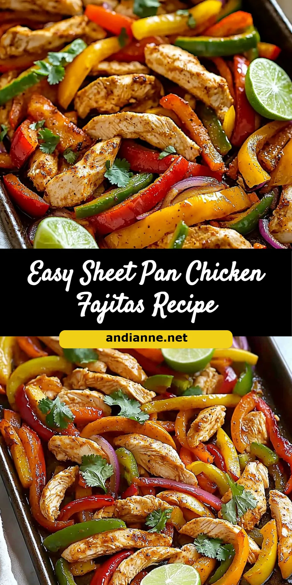 Easy Sheet Pan Chicken Fajitas Recipe