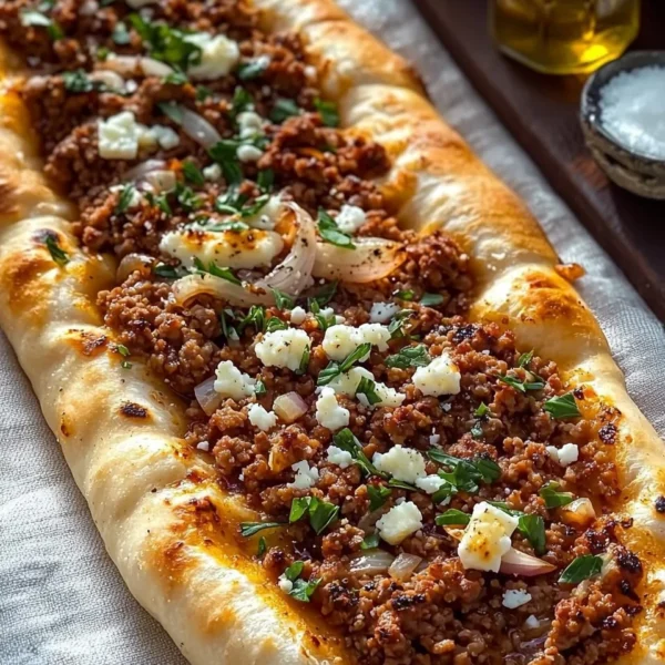 Assorted filled pastries including Fatayer and Pide served on a plate