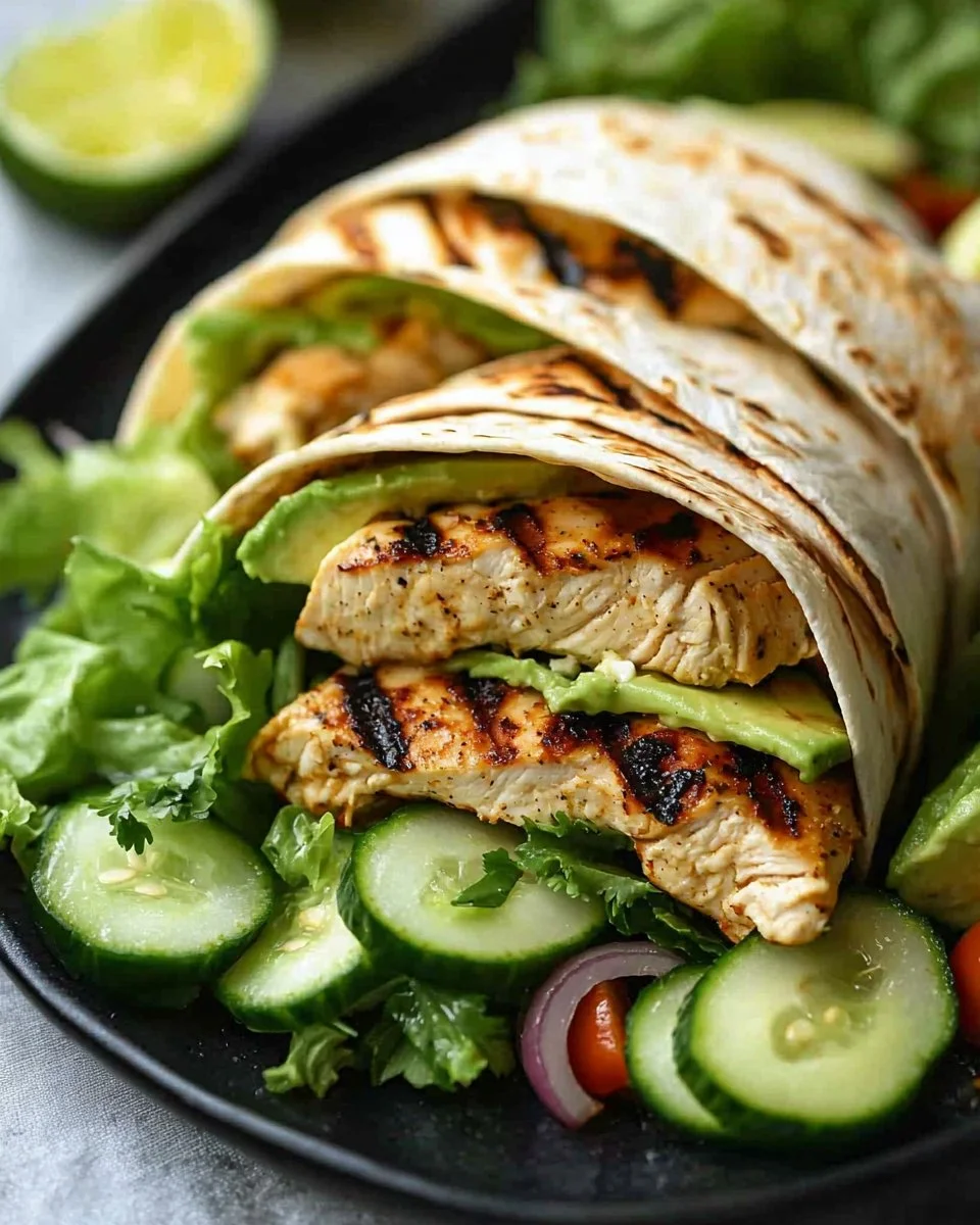 Grilled Avocado Chicken Wraps: A Fresh, Flavorful, and Healthy Meal
