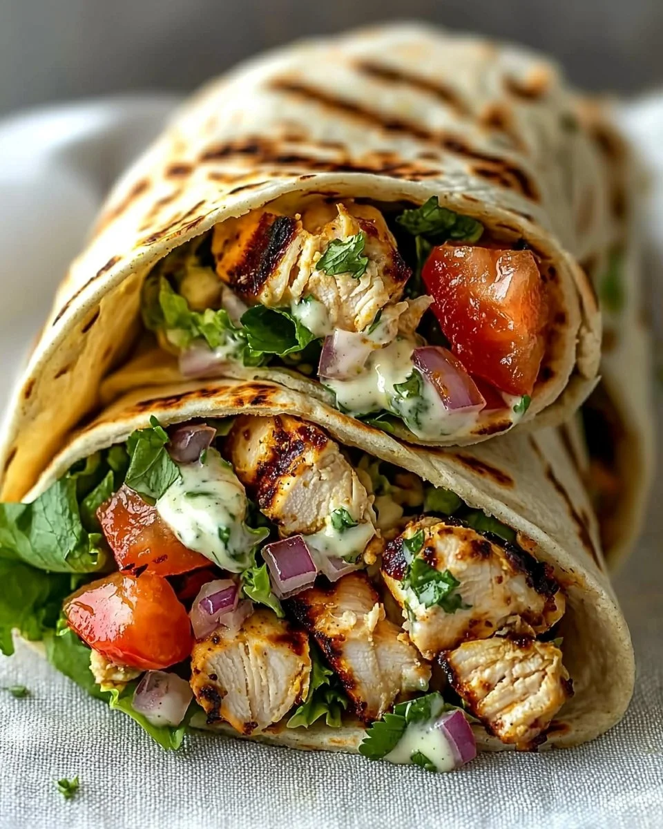 Irresistible 20-Minute Creamy Grilled Chicken Wrap Recipe