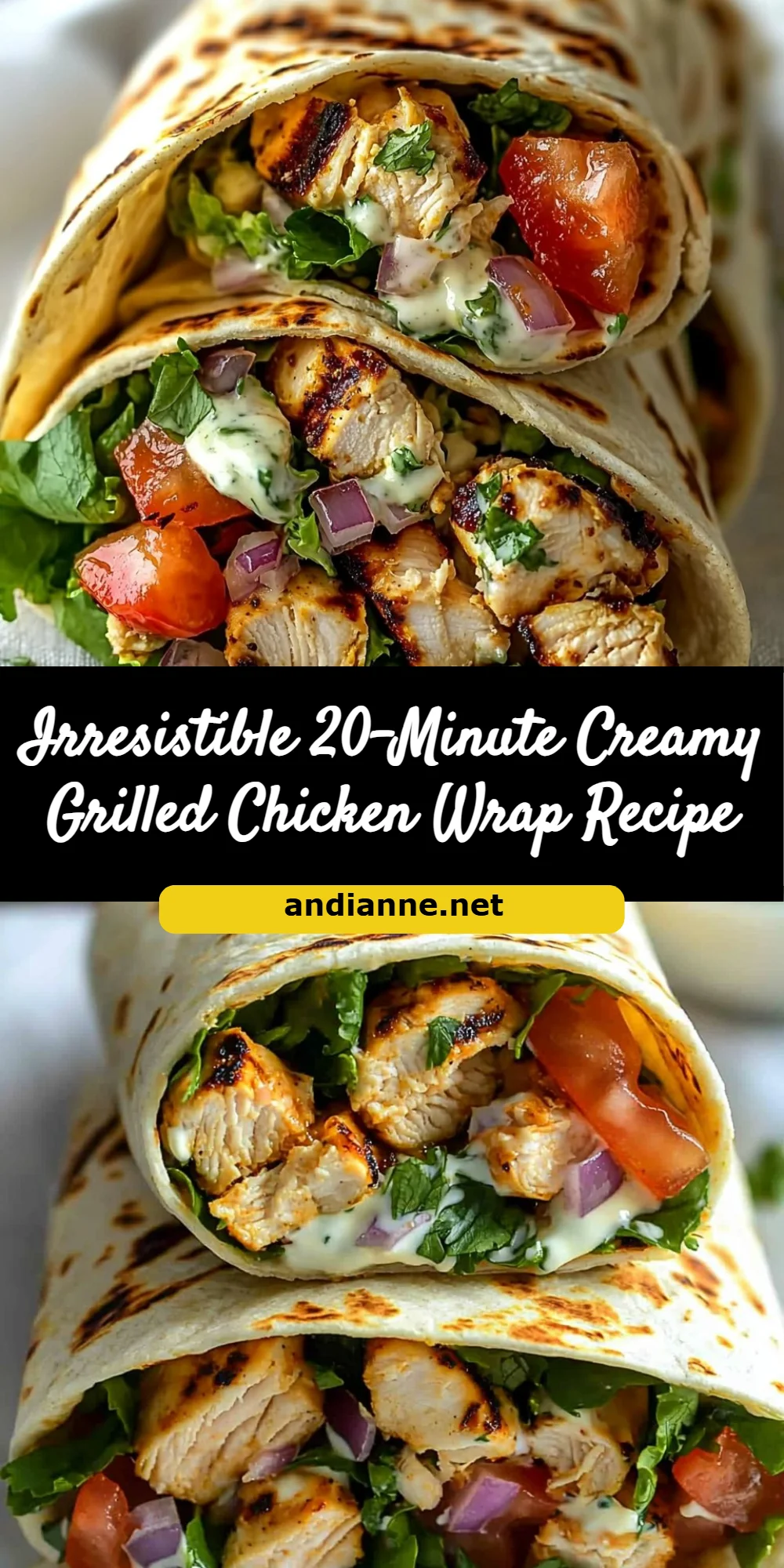 Irresistible 20-Minute Creamy Grilled Chicken Wrap Recipe