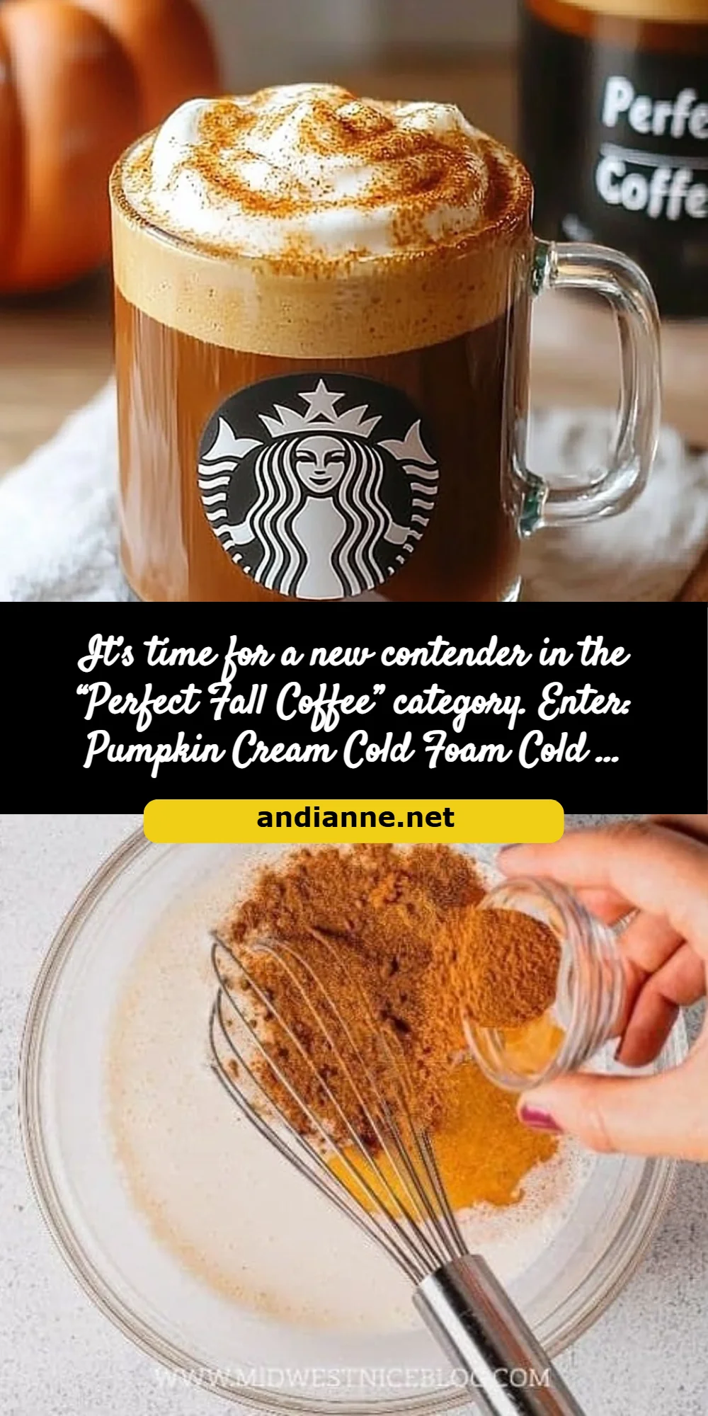 It’s time for a new contender in the “Perfect Fall Coffee” category. Enter: Pumpkin Cream Cold Foam Cold …