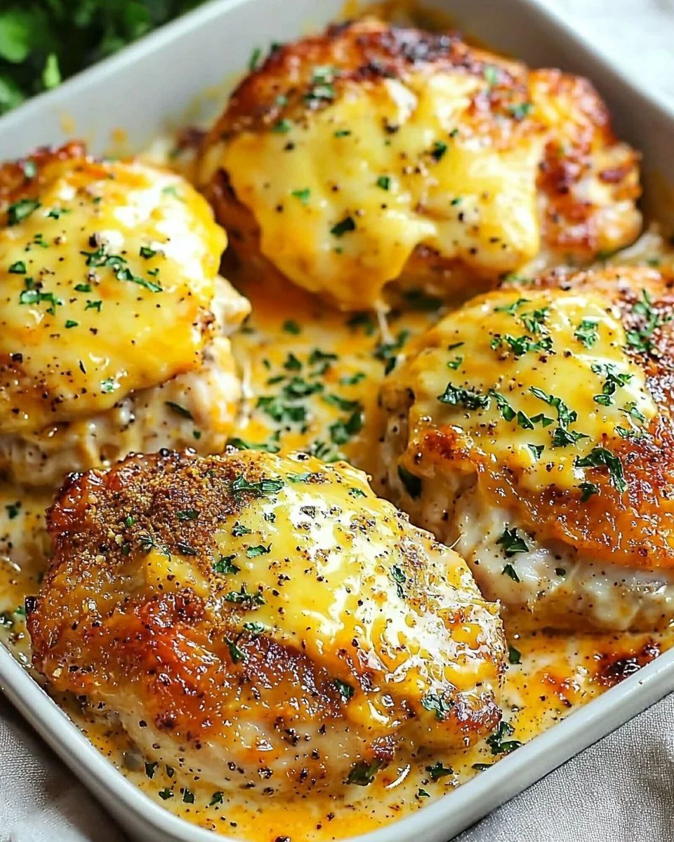 Keto Baked Cheesy Ranch Chicken Thighs