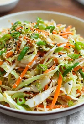 Fresh Korean Cabbage Salad with vibrant vegetables and sesame dressing