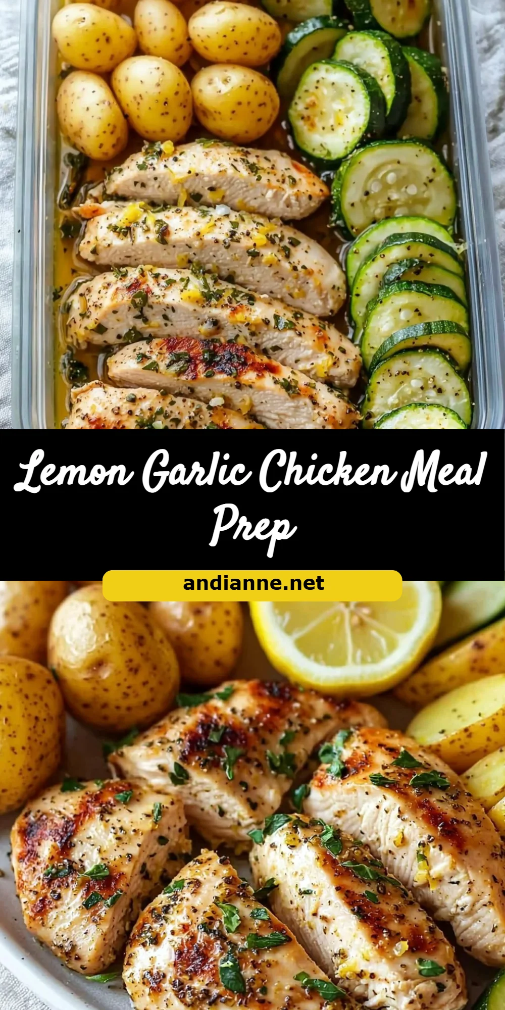 Lemon Garlic Chicken Meal Prep