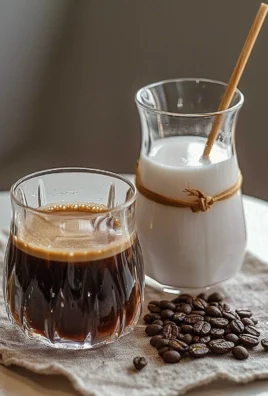 Coffee brewing setup for making coffee at home.