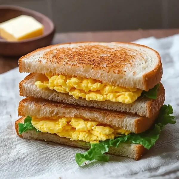 Delicious Pan Egg Sandwich with fresh ingredients and savory fillings