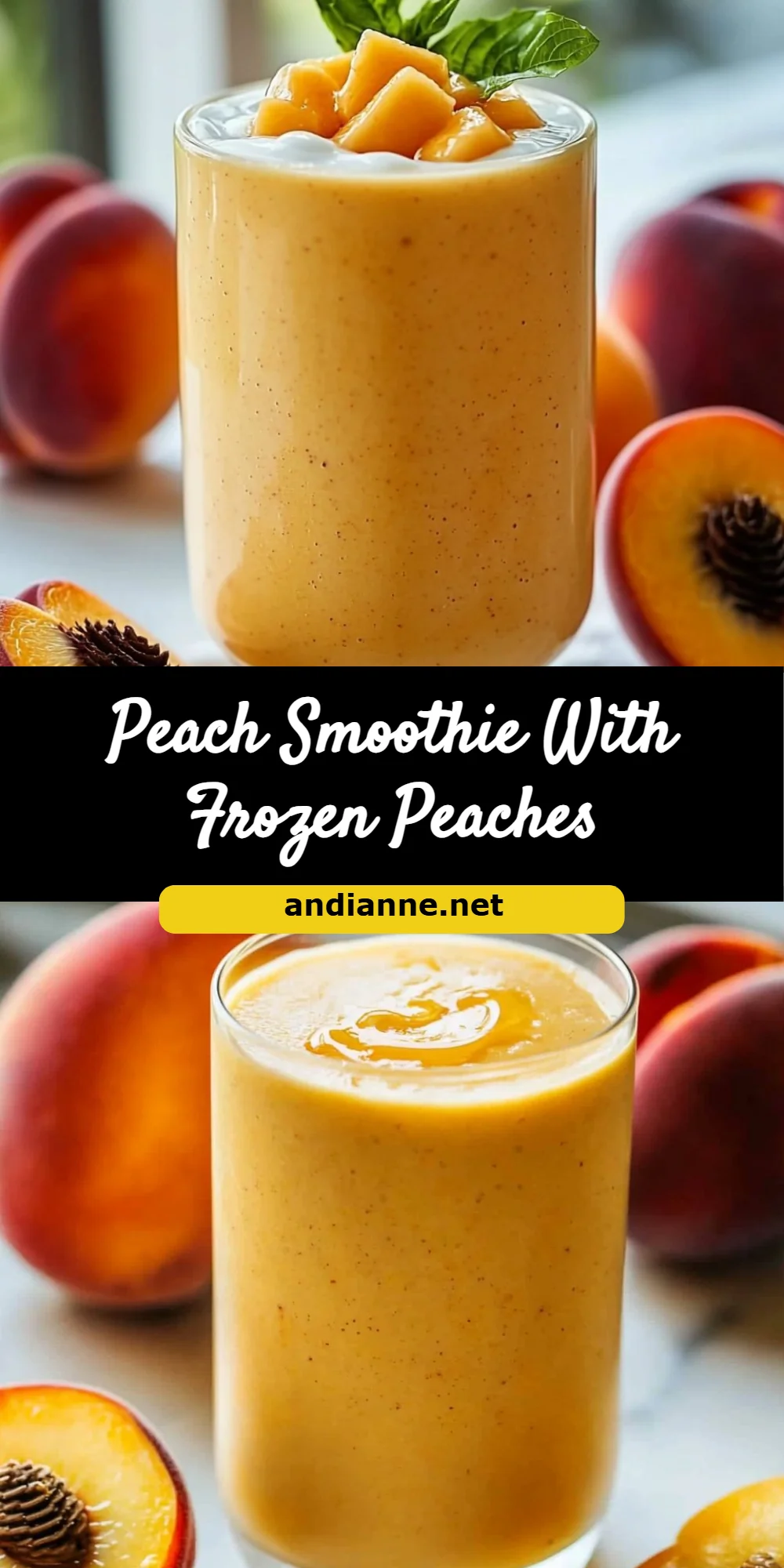 Peach Smoothie With Frozen Peaches