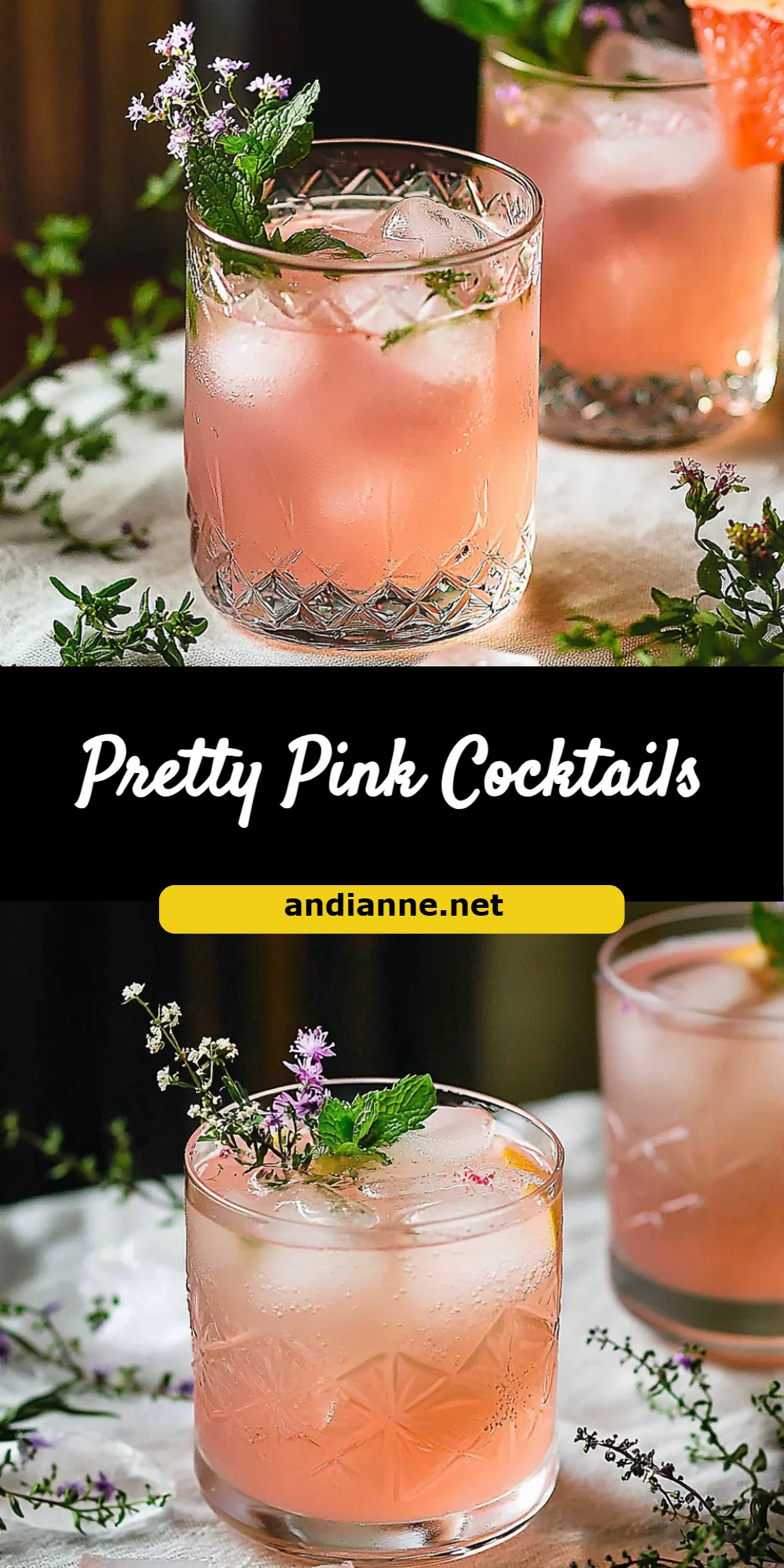 Pretty Pink Cocktails