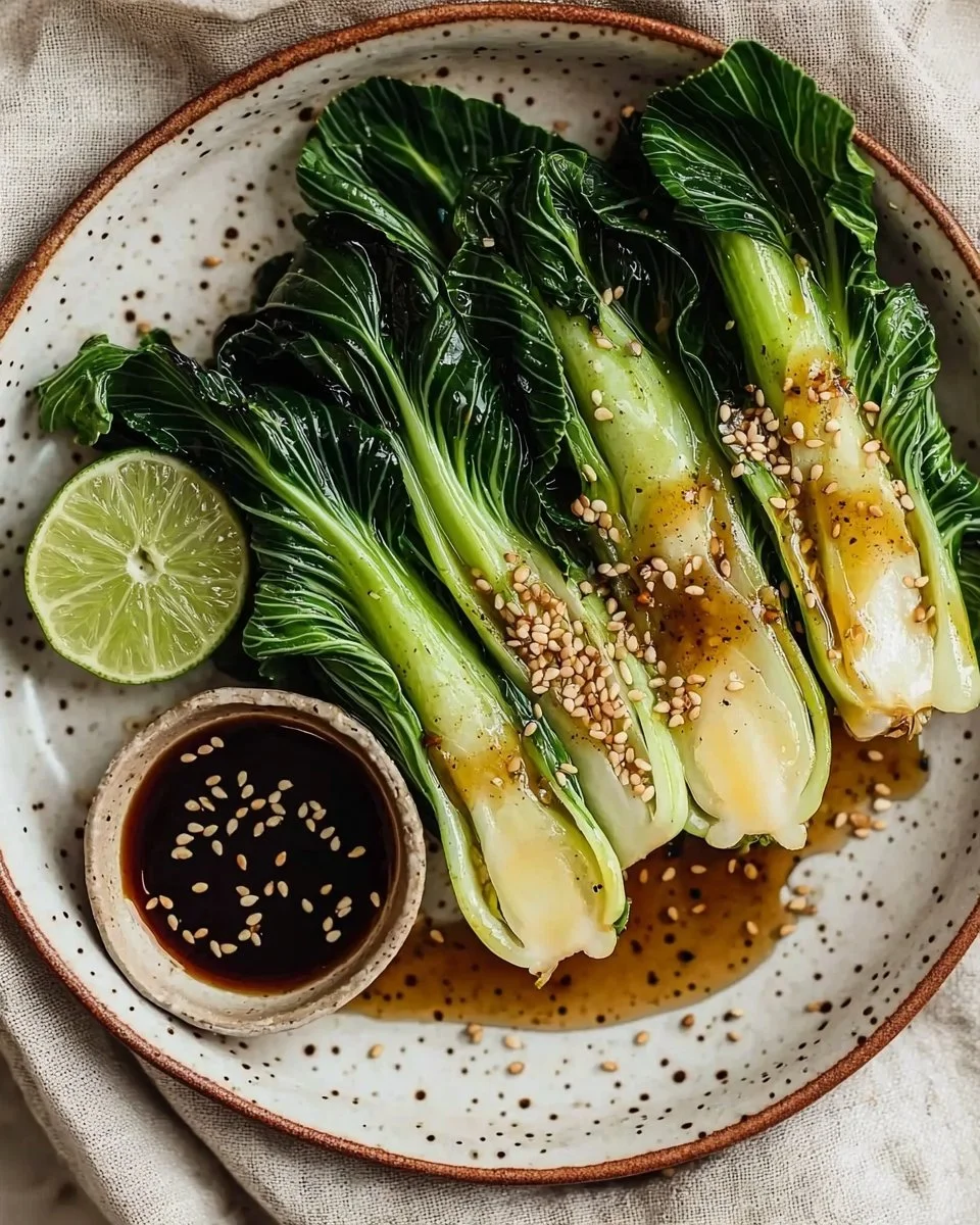 Sautéed Baby Bok Choy With Ginger Sauce