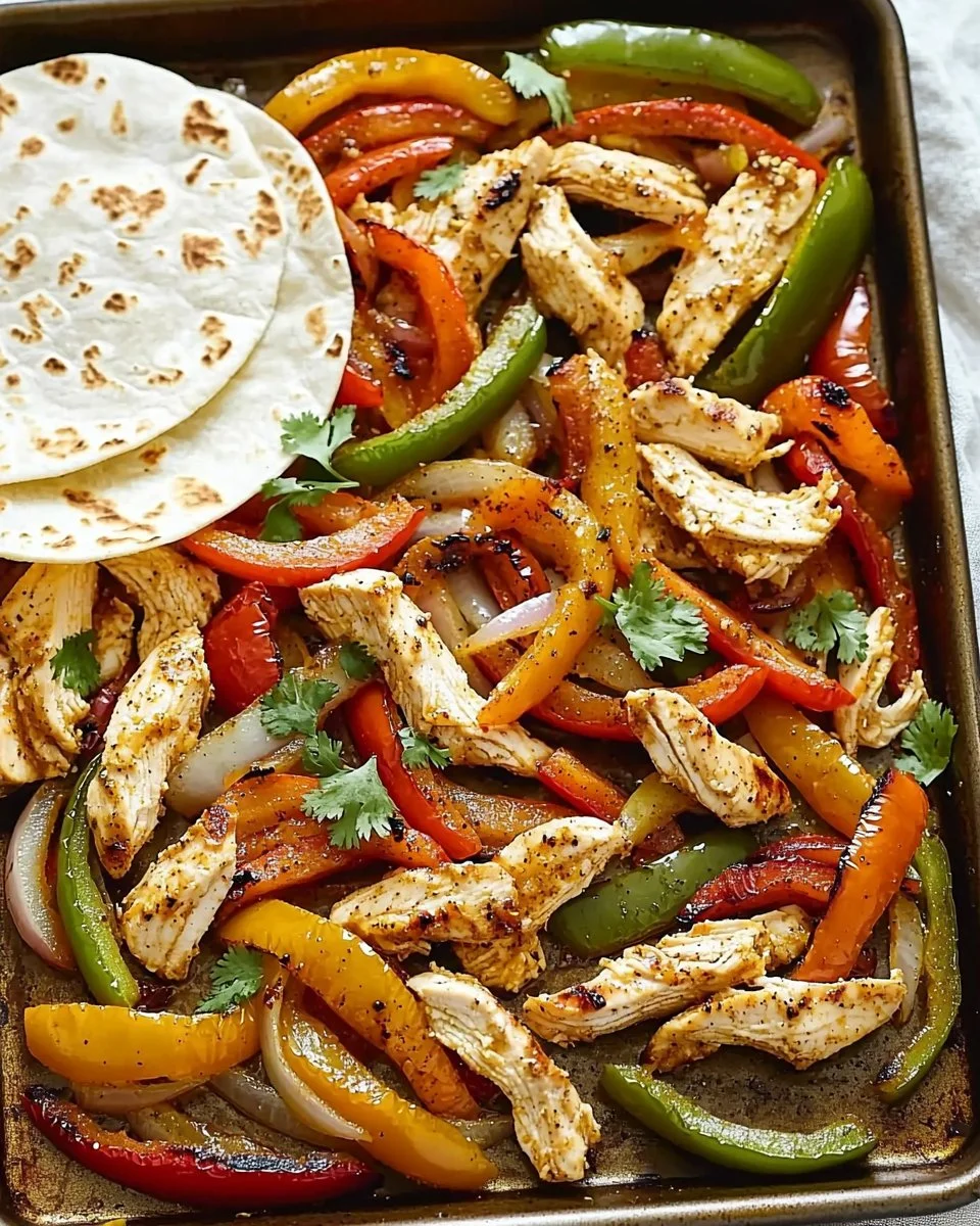 Sheet Pan Chicken Fajitas