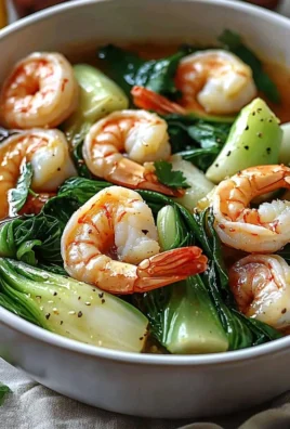 A delicious plate of Shrimp with Bok Choy, showcasing vibrant colors and fresh ingredients.