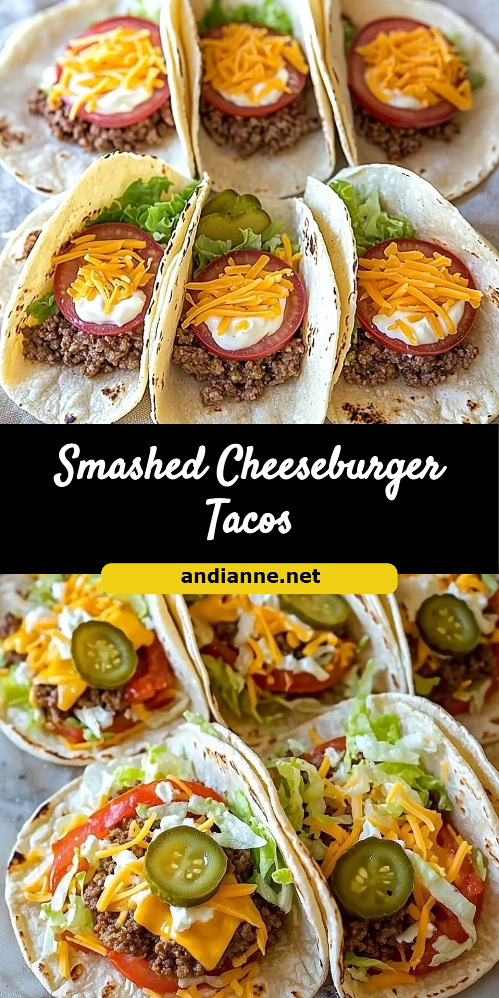 Smashed Cheeseburger Tacos