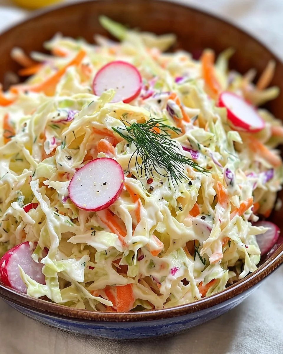 Super Creamy Coleslaw Salad