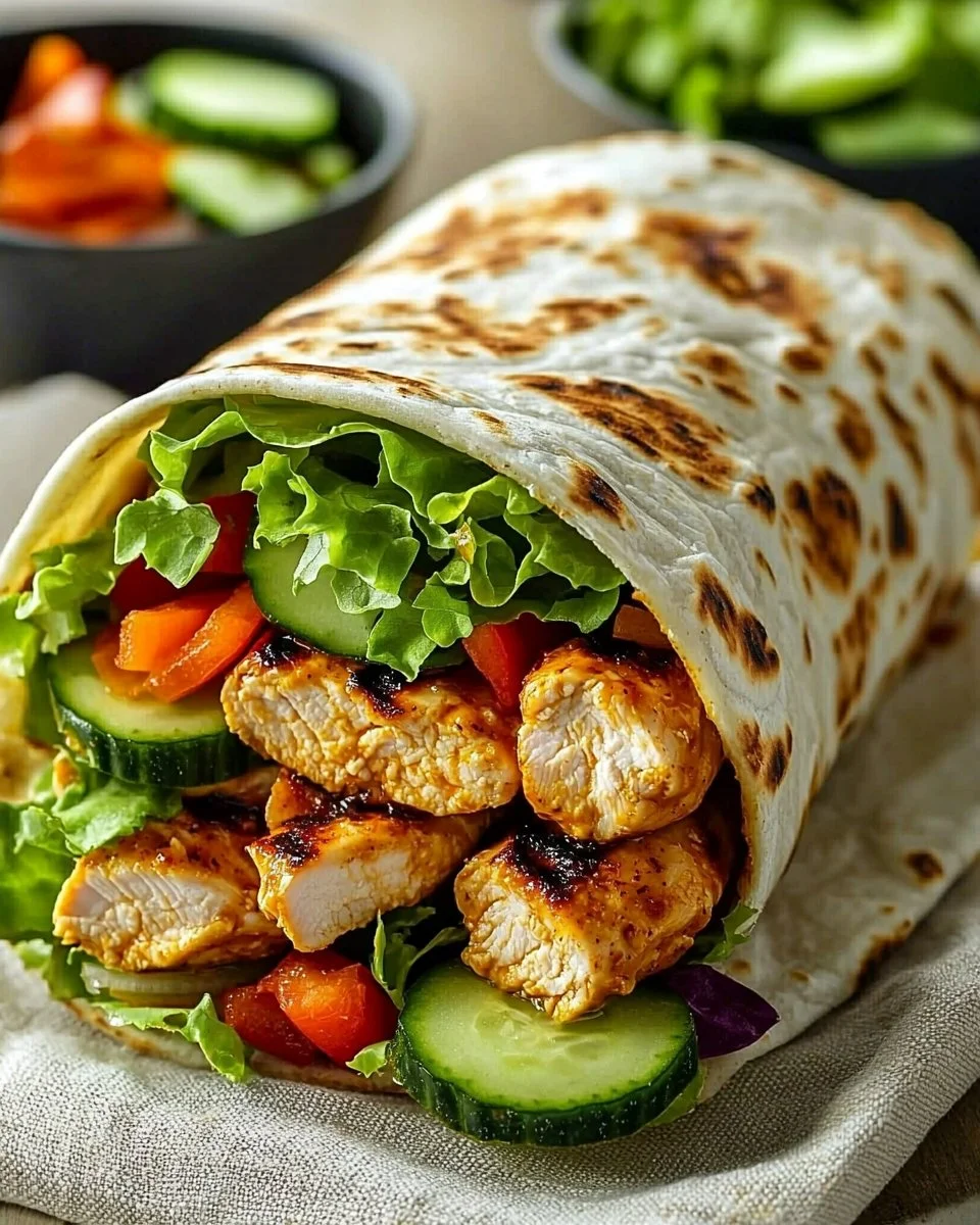 Sweet Chili Chicken Wraps