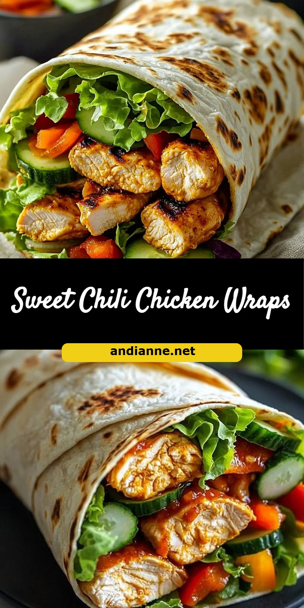 Sweet Chili Chicken Wraps